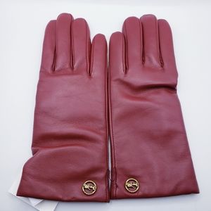 🆕️Coach Horse And Carriage Plaque Sheep Geniue Leather Wool Tech Gloves XS/XXS